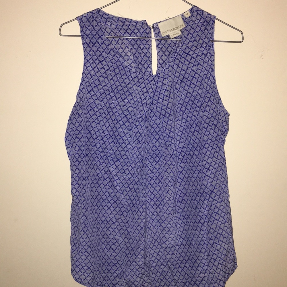 Cynthia Rowley blue top medium